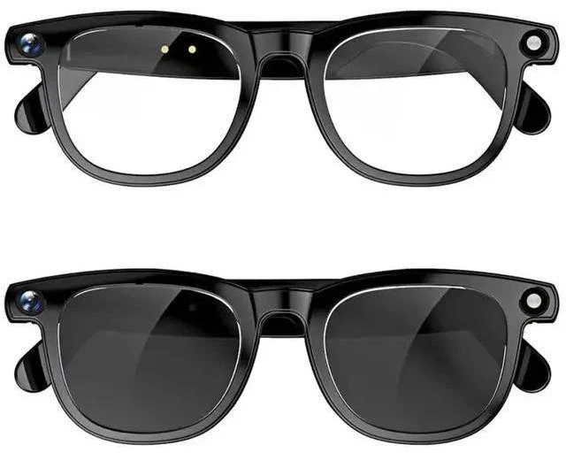 Alt view image 13 of 15 - CY01 AI Smart Glasses with Camera, 8MP Photo & Video, AI Translation & Object Recognition, Bluetooth 5.3 Music & Calling, WiFi Transfer, 2GB+16GB Storage, 9H Audio Playtime Dual Lens Smart Eyewear f