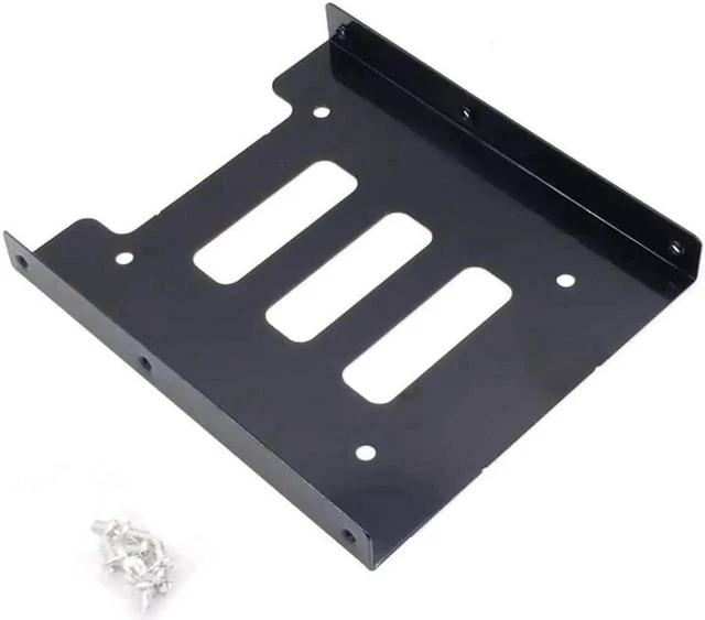 Alt view image 13 of 16 - 2Pack SSD Mounting Bracket 2.5 to 3.5 Adapter with SATA Cable and Power Splitter Cable,DIY 2.5" to 3.5" Internal SSD/HDD Mounting Kit (Yellow)