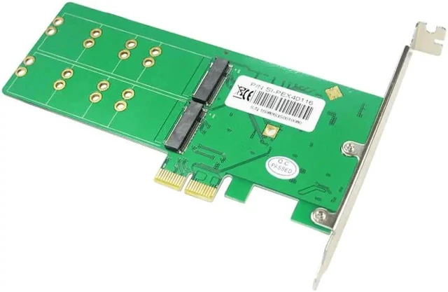 Alt view image 18 of 19 - PCI Express 2.0 To 4x B + M key M.2 SSD Card PCI-e 2x NGFF SATA SSD Adapter PCIe low profile Bracket for Samsung 850 EVO PM871