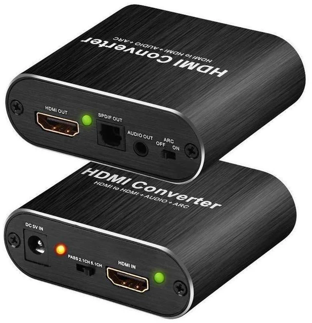 Alt view image 15 of 20 - 4K@60Hz HDMI Audio Extractor Splitter, 4K HDMI to HDMI Audio Converter + Optical Toslink SPDIF + 3.5mm Audio, 5.1 ARC Audio, HDMI Adapter for Fire Stick, Blu-Ray Player,OZV8 eokCXOY