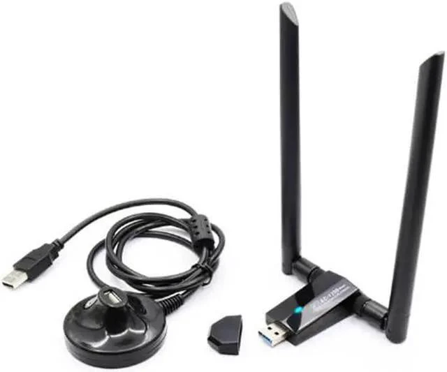 Alt view image 8 of 10 - WISDUM Network Card AC1200Mbps USB3.0 Wireless Antenna Adapter MT7612U IEEE 802.11AC Dongle Receiver Transmitter