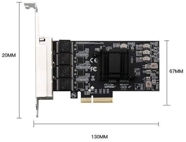 Alt view image 15 of 17 - 2.5Gbps Network Adapter Card Realtek RTL8125B Ghip PCIE Gigabit Ethernett Adapter Card 4 RJ45 Connectors eokCXOY