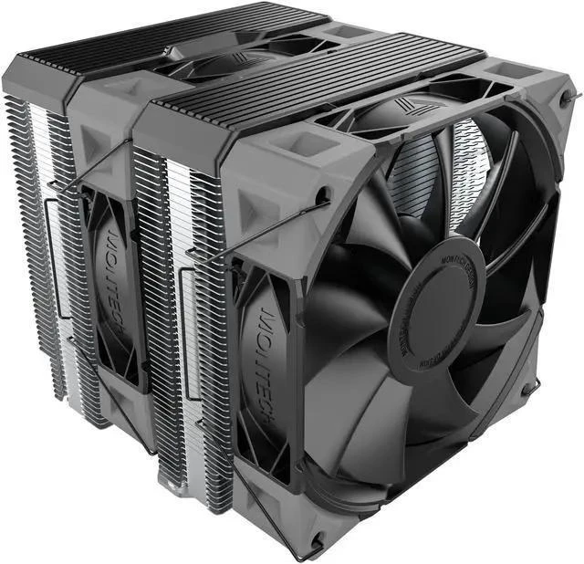 Alt view image 9 of 14 - NX600 Dual-Tower CPU Air Cooler with 6 Heatpipes & Premium Top Cover | 28 mm E28 Fan 2000 RPM PWM | Soldered Copper Base | 85 CFM Airflow | Intel LGA1700 / 1851 & AMD AM5 Support | Black