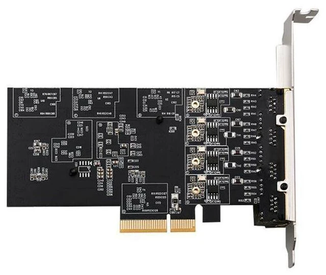 Alt view image 14 of 17 - 2.5Gbps Network Adapter Card Realtek RTL8125B Ghip PCIE Gigabit Ethernett Adapter Card 4 RJ45 Connectors eokCXOY