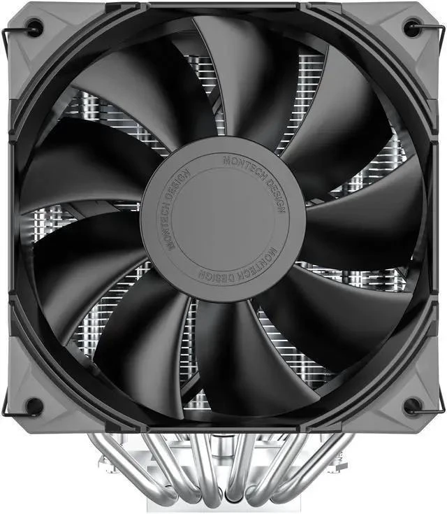 Alt view image 10 of 14 - NX600 Dual-Tower CPU Air Cooler with 6 Heatpipes & Premium Top Cover | 28 mm E28 Fan 2000 RPM PWM | Soldered Copper Base | 85 CFM Airflow | Intel LGA1700 / 1851 & AMD AM5 Support | Black