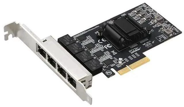 Alt view image 16 of 17 - 2.5Gbps Network Adapter Card Realtek RTL8125B Ghip PCIE Gigabit Ethernett Adapter Card 4 RJ45 Connectors eokCXOY