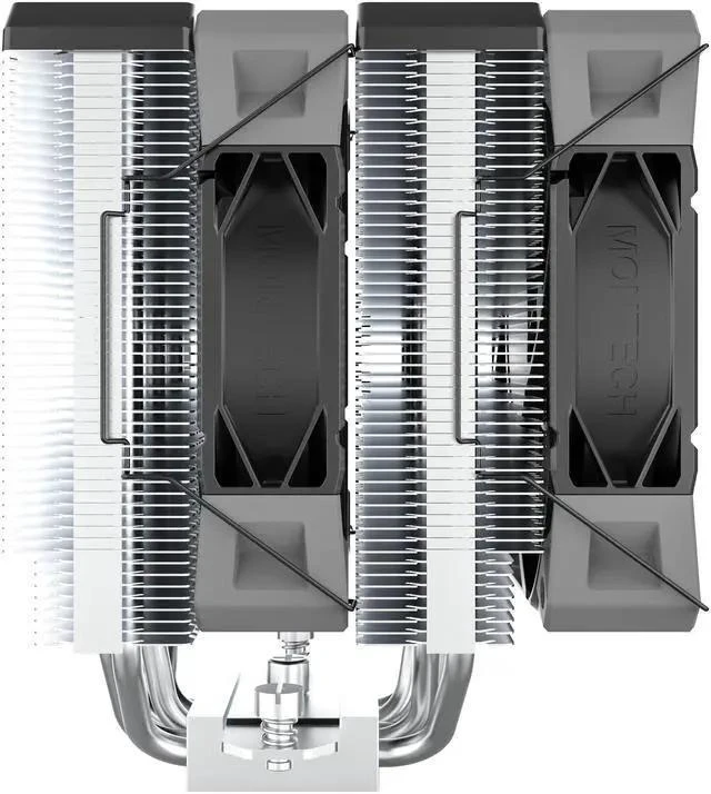 Alt view image 11 of 14 - NX600 Dual-Tower CPU Air Cooler with 6 Heatpipes & Premium Top Cover | 28 mm E28 Fan 2000 RPM PWM | Soldered Copper Base | 85 CFM Airflow | Intel LGA1700 / 1851 & AMD AM5 Support | Black