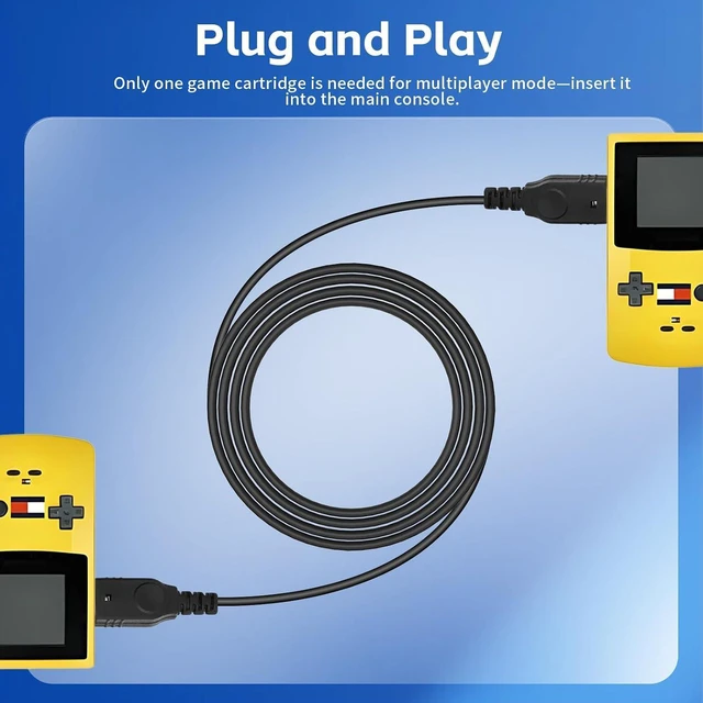 Alt view image 11 of 12 - Link Cable for GBA, 2 Player Link Cable Connect Cord Compatible with Nintendo Gameboy Advance SP/Gameboy Advance, Perfect for Battling Friends and Family, Enjoy 2 Player Gaming Anytime 3.9ft