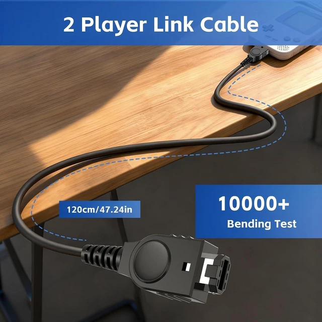 Alt view image 12 of 12 - Link Cable for GBA, 2 Player Link Cable Connect Cord Compatible with Nintendo Gameboy Advance SP/Gameboy Advance, Perfect for Battling Friends and Family, Enjoy 2 Player Gaming Anytime 3.9ft