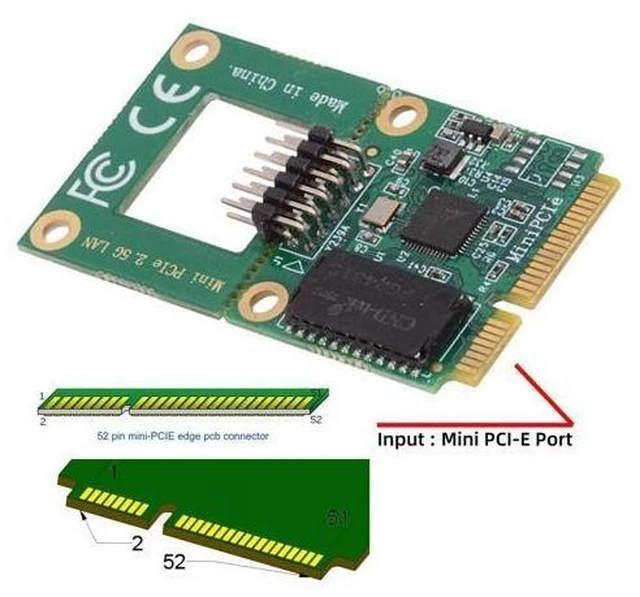 Alt view image 12 of 14 - 2.5Gbps 2500Mbps to Mini PCI-E PCI Express GBE Gigabit 1000Mbps Ethernet Network LAN Cable Adapter for Desktop Motherboard