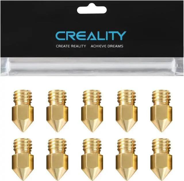 Alt view image 8 of 14 - WISDUM Creality Official Ender 3 0.4mm Nozzles 10 PCS, Brass 3D Printer Nozzles for Ender 3 V2/Ender 3 Pro/Ender 3 Max/Ender 5 Series and Sermoon D1