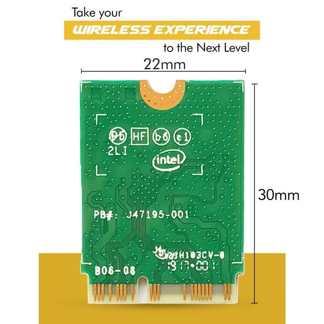 Alt view image 7 of 10 - HighZer0 Electronics AC 9560 CNVio Legacy WiFi Adapter for PC ^^ WiFi 5 Dual Band 802.11ac ^^ Up to 1.73 Gbps ^^ Supports Bluetooth 5.1 Windows & Linux ^^ Requires 8-9th Gen Intel CPU ^^ 9560NGW