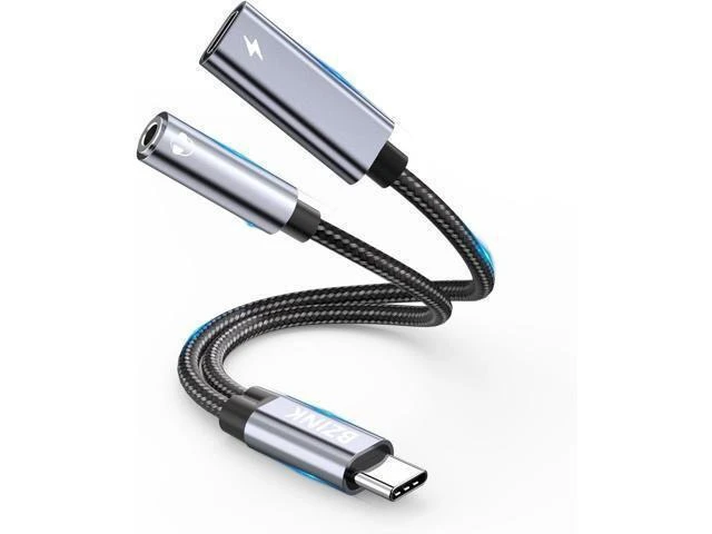 Alt view image 8 of 14 - USB C to 3.5mm Female Headphone and Charger Adapter 2-in-1 Type USBC to Aux Audio Jack Hi-Res DAC Adapter and Fast Charging Dongle Cable Compatible with iPhone 16/15 Pro Max Galaxy S22 S21 S20 Pixel