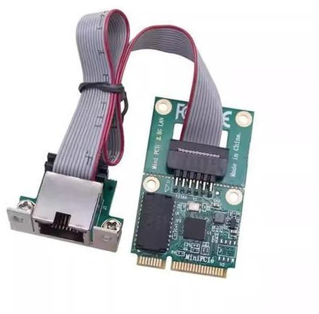 Alt view image 14 of 14 - 2.5Gbps 2500Mbps to Mini PCI-E PCI Express GBE Gigabit 1000Mbps Ethernet Network LAN Cable Adapter for Desktop Motherboard