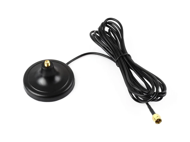Alt view image 5 of 8 - SMA Magnetic Mount Antenna Base, SMA Connector, 3m Coaxial Cable, Compatible with Multiple GNSS Positioning Modules
