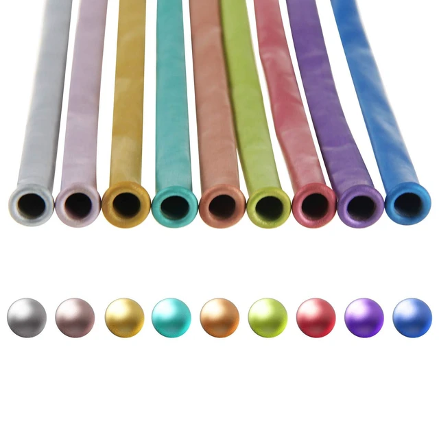 Alt view image 11 of 14 - Balloons for Animal Making - 100PCS Long Twisting Balloons Kit with Pump, Eye Stickers, Metallic & Chrome Mixed Color for Birthday Festival