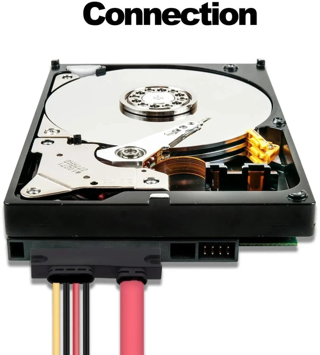 Alt view image 20 of 20 - 22Pin SATA Data Power Cable 2 in 1 SATA 7+15 to 7 Pin Data with XH2.5 4Pin Power Combo Extension Cable for Hard Disk Optical Drive PC Modding -50cm/1.64ft-2pcs
