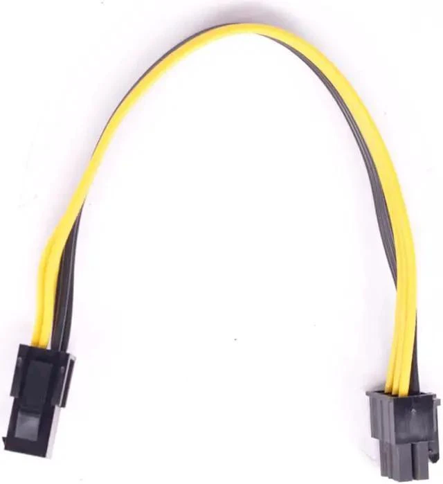 Alt view image 6 of 8 - Power Cable WISDUM PCIe 6Pin Male to CPU 4Pin Female Power Conversion Cable ATX 12V 4 Pin to PCI express 6 Pin Power Supply Cable 18AWG