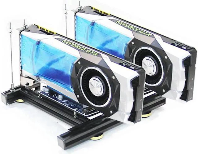 Alt view image 9 of 15 - 2GPU Graphics card holder DIY external graphics card base GPU open rack support Miner mining