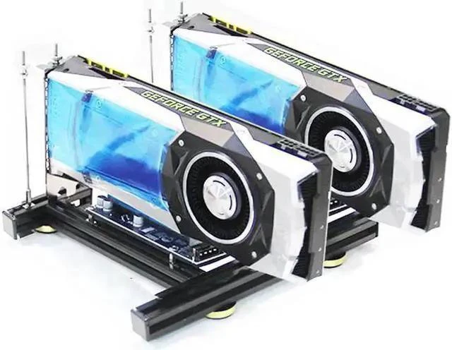 Alt view image 13 of 15 - 2GPU Graphics card holder DIY external graphics card base GPU open rack support Miner mining