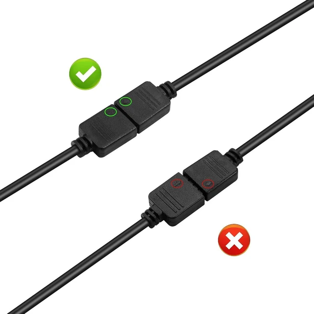 Alt view image 11 of 14 - RGB Extension Cable, 3-pin to SM 3Pin Female ARGB Connector Adapter Cable,5V 3-Pin Addressable RGB Extension Cable, for RGB Fan,PC LED Strip (0.98FT)