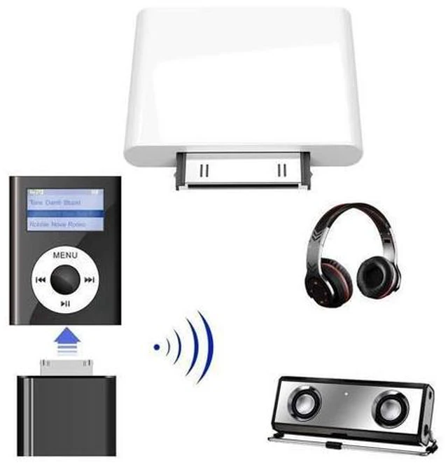 Alt view image 14 of 14 - WISDUM IPF01 30 Pin Bluetooth4.1 Audio Transmitter For IPod Random Colour Delivery