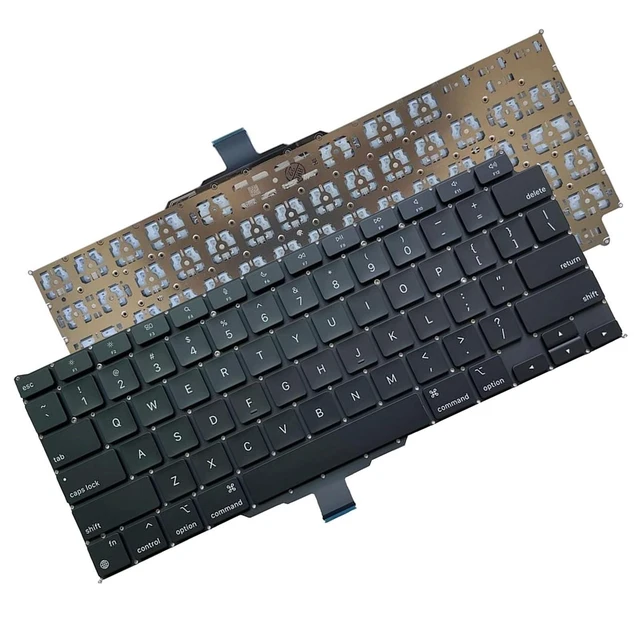 Alt view image 8 of 10 - Aokyitzm New US Keyboard with Flex Cable and Screw Kit EMC 3598 Replacement for MacBook Air 13" Retina Display A2337 Late 2020
