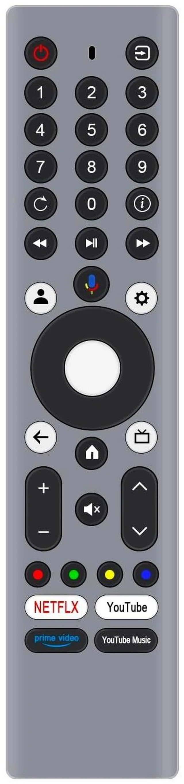Alt view image 6 of 10 - New RM-C3295 Replace Remote Control Compatible with JVC 4K Smart Voice TV RMC3295 RM-C3295