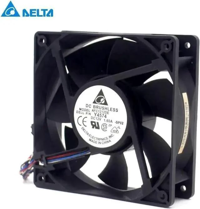Alt view image 10 of 12 - AFC1212DE 12038 12cm 120mm DC 12V 1.6A pwm ball fan thermostat inverter server cooling fan for Delta