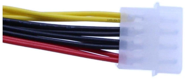 Alt view image 13 of 16 - 2-Pack Molex 4 Pin Power Supply Y Splitter Cable - 3 Female to 1 Male(8 Inchs)