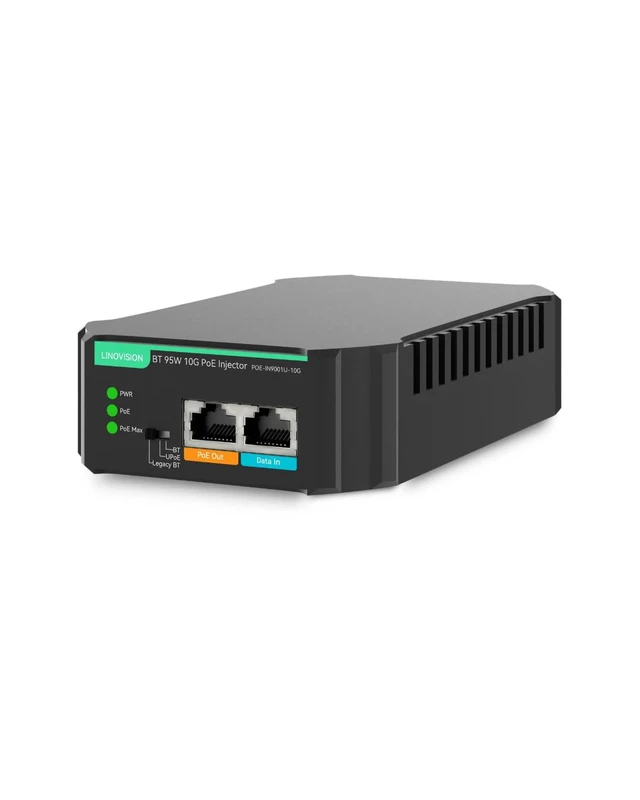 Alt view image 6 of 10 - LINOVISION Industrial 10G BT 95W POE++ Injector with AC 100-240V Input, Compatible with Standard and Legacy Non-Standard PD Devices, IEEE802.3af/at/bt PoE Output for PTZ Camera, POE Light, POE Monitor