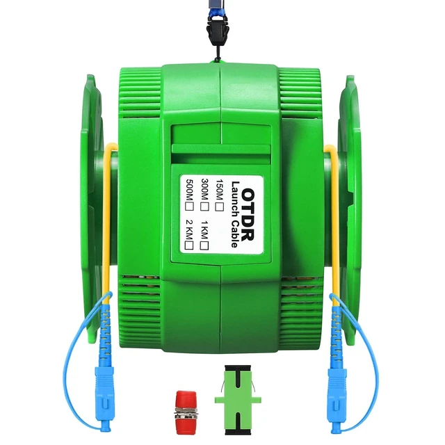 Alt view image 6 of 10 - SAIVXIAN OTDR Dead Zone Eliminator Fiber Optic Transmission Launch Cable Box SC/UPC-SC/UPC 1KM Singlemode Fiber Optic Testing Extension line Transmission Cable Ring Test Tools 1000m Test Tool