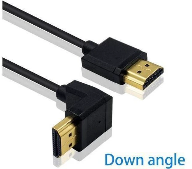Alt view image 9 of 14 - WISDUM 4K 90 Degree HDMI Cable 6inch/15cm, Extremely Thin Down Angled HDMI Male to Male Cable for 3D and 4K Ultra HD TV Stick HDMI 2.0 Cord