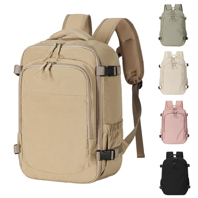 Alt view image 6 of 10 - RELITRK Travel Backpack For Women Men,Airline Approved Carry on Backpack,Casual Daypack for Business Travel Essentials (Khaki)