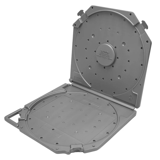 Alt view image 8 of 8 - Acouto Professional 0 I Empty Tape Reel Storage Box - Scratch Case with Eling and Handle for Recording Tapes Black (Grey)