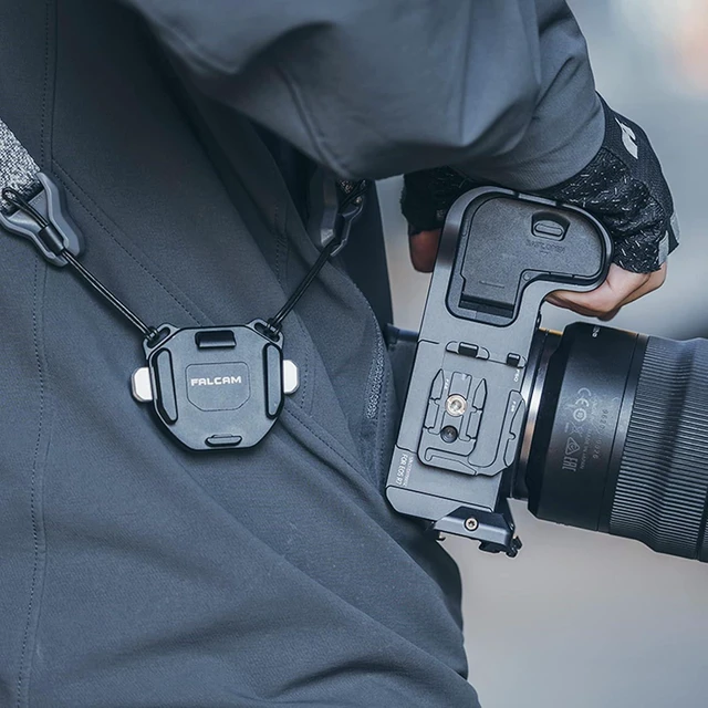Alt view image 9 of 12 - VoltSync F38 Camera Shoulder Strap Mount Quick Release for Shoulder Straps V2, QR Plate Camera Tripod Mount (only Base Mount)