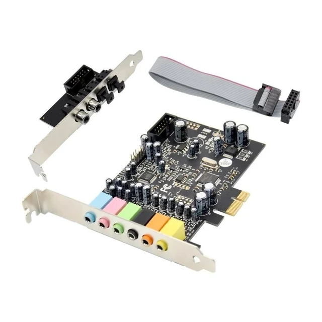 Alt view image 7 of 9 - PCIe 7.1 Channel Sound Card CM8828 + CM9882A with SPDIF Bracket PCIe 7.1CH Analog Digital Stereo Sound Card