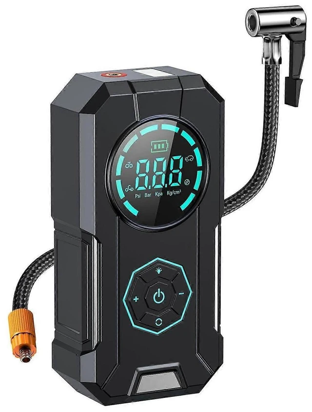 Alt view image 6 of 10 - Ecocleanpath 150PSI Portable Tire Inflator with Memory Function & LED Light, 12V DC Air Compressor for Car, Bike, Ball