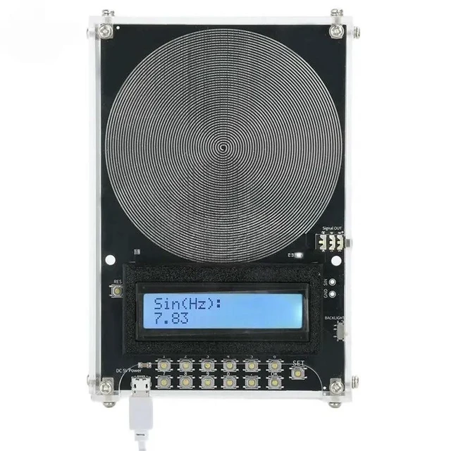 Alt view image 7 of 12 - DC 5V Adjustable Frequency Signal Generator 7.83Hz Schumann Waves Tester 0.1Hz-30000Hz Audio Resonator Type-C Interface