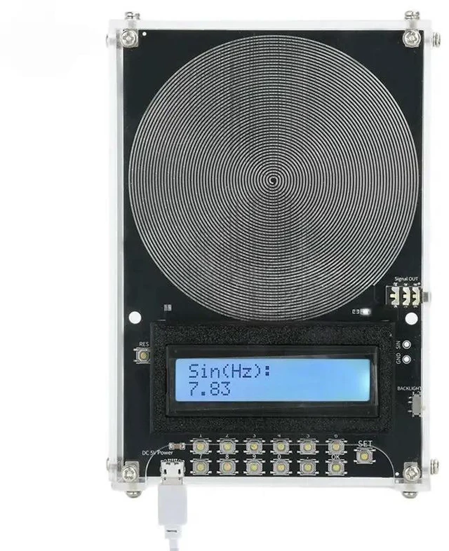 Alt view image 10 of 12 - DC 5V Adjustable Frequency Signal Generator 7.83Hz Schumann Waves Tester 0.1Hz-30000Hz Audio Resonator Type-C Interface