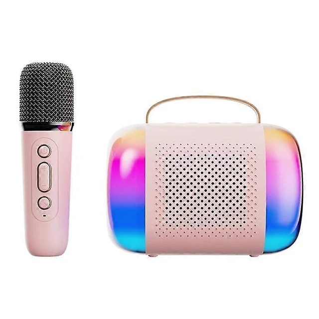 Alt view image 11 of 12 - Ecocleanpath Mini Karaoke Machine with Wireless Mic, Bluetooth Speaker, RGB Lights for Kids & Adults