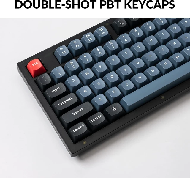 Alt view image 11 of 14 - Keychron V3 Wired Custom Mechanical Keyboard, TKL Tenkeyless QMK/VIA Programmable Macro with Hot-swappable Keychron K Pro Brown Switch Compatible with Mac Windows Linux (Frosted Black-Translucent)