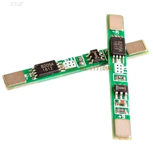 Alt view image 5 of 6 - 10pcs 1S 3.7V 3A li-ion BMS PCM protection board pcm for lithium ion li