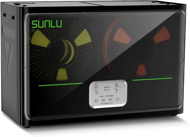 Alt view image 8 of 14 - SUNLU Official 3D Printer Filament Dryer S4, 4 Spools Capacity, Upgraded 3 Circulation Fans, 350W PTC Heater, 70 Max Temperature, Intelligent Humidity Control, Nylon TPU PLA PETG ABS Filament, Black