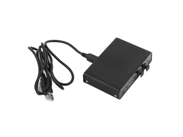 Alt view image 10 of 10 - 5.1 USB Audio Sound Card with SPDIF, External USB Sound Card Adapter for PC Laptop Audio, Support 48/44 KHz Sampling Rate, Black