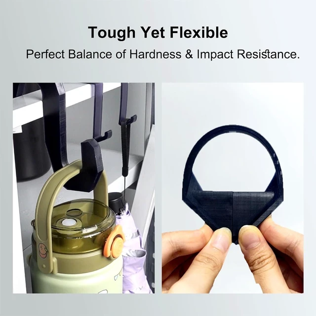 Alt view image 10 of 14 - Siraya Tech Blu Nylon 3D Printer Resin Nylon-Like Strong and Precise High-Resolution 405nm UV-Curing Rapid Resin for LCD DLP 3D Printer and 8K Capable (1kg, Nylon Black)