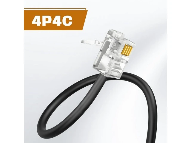 Alt view image 9 of 12 - USB to Rj9 Female to Male, 4p4c 4-Pin Adapter, Compatible with Most Avaya Landline Phones (RJ9 Male to USB female30cm)