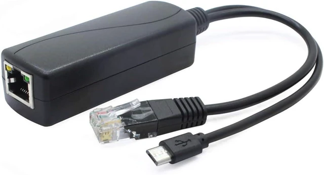 Alt view image 14 of 14 - ANVISION 4-Pack 5V PoE Splitter, 48V to 5V 2.4A Adapter with Micro USB Plug, IEEE 802.3af Compliant, for IP Camera, Tablets, Dropcam or Raspberry Pi and More, AV-PS05-1