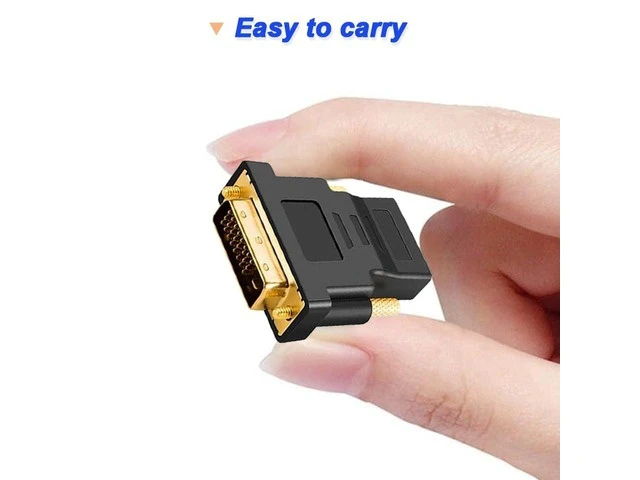 Alt view image 13 of 14 - Gold-Plated HDMI to DVI Adapter Bi-Directional DVI Male (24 + 5) to HDMI Female Converter Adapter for Projector HDTV PC TV for PS3 for PS4 (4 Pack)