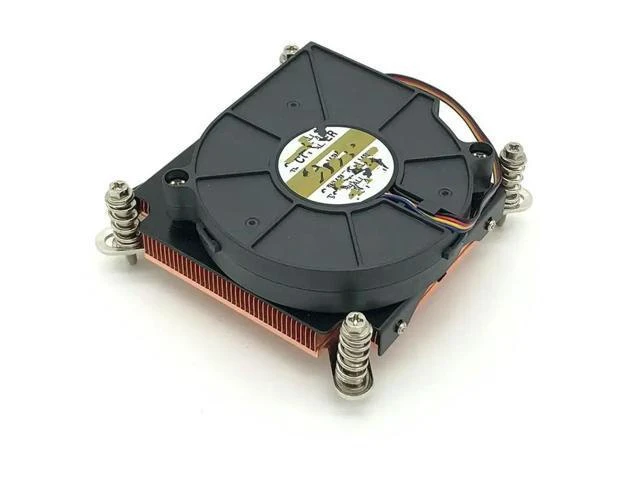 Alt view image 2 of 2 - LGA2011 LGA115X 100W Server 1U Radiator Heatsink Desktop PC CPU Cooler Computer Active Temperature Control Cooling Fan
